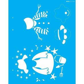 Stencil 20X25 Boneco De Neve Verão - Opa 3148