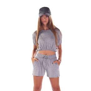 Blusa -  Mescla Cinza  - 48909-567