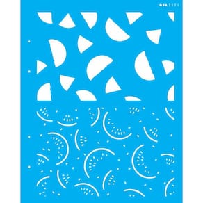 Stencil 20X25 Estamparia Frutas Melancia - Opa 3171
