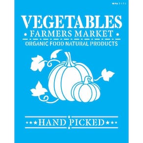 Stencil 20X25 Farmhouse Vegetables Farmers Market - Opa 3174