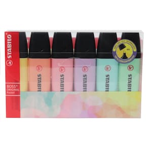 Caneta Marca Texto Stabilo Boss Kit 6 Unidades