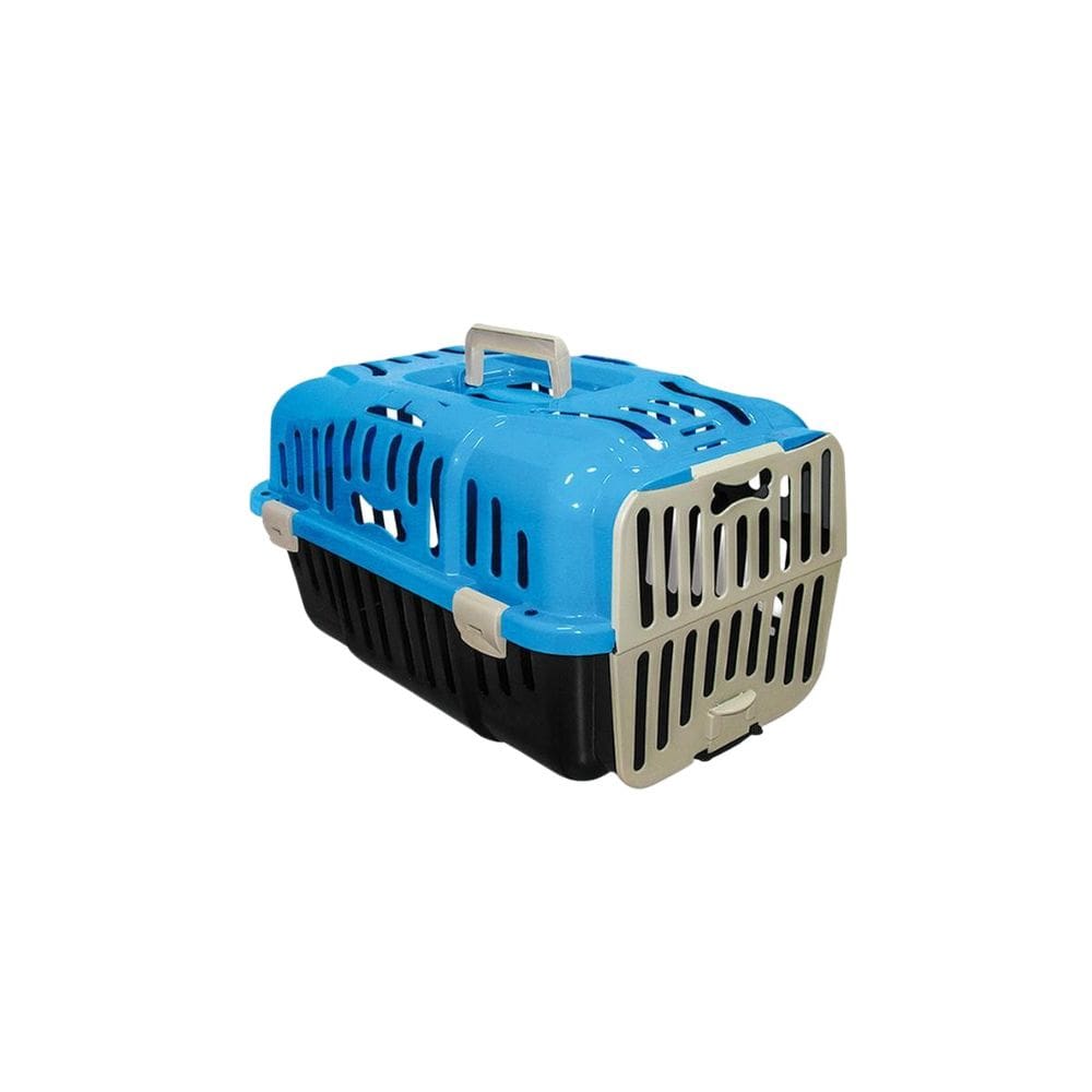Caixa Transporte Cães Gatos Joy N1 Até 6Kg Furacão Pet Azul
