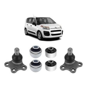 Kit Bucha + Pivô Suspensão Dianteira C3 Picasso 2012 2013 14