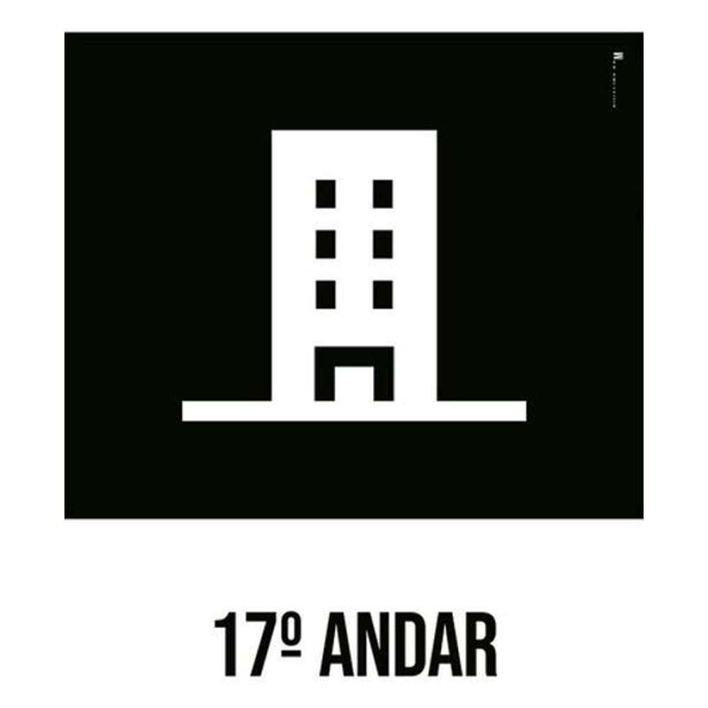 Kit 3 Placas Desenho 17 Andar