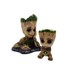 Kit 2 Un Groot Gigante Para Cactos / Suculentas + Baby Groot