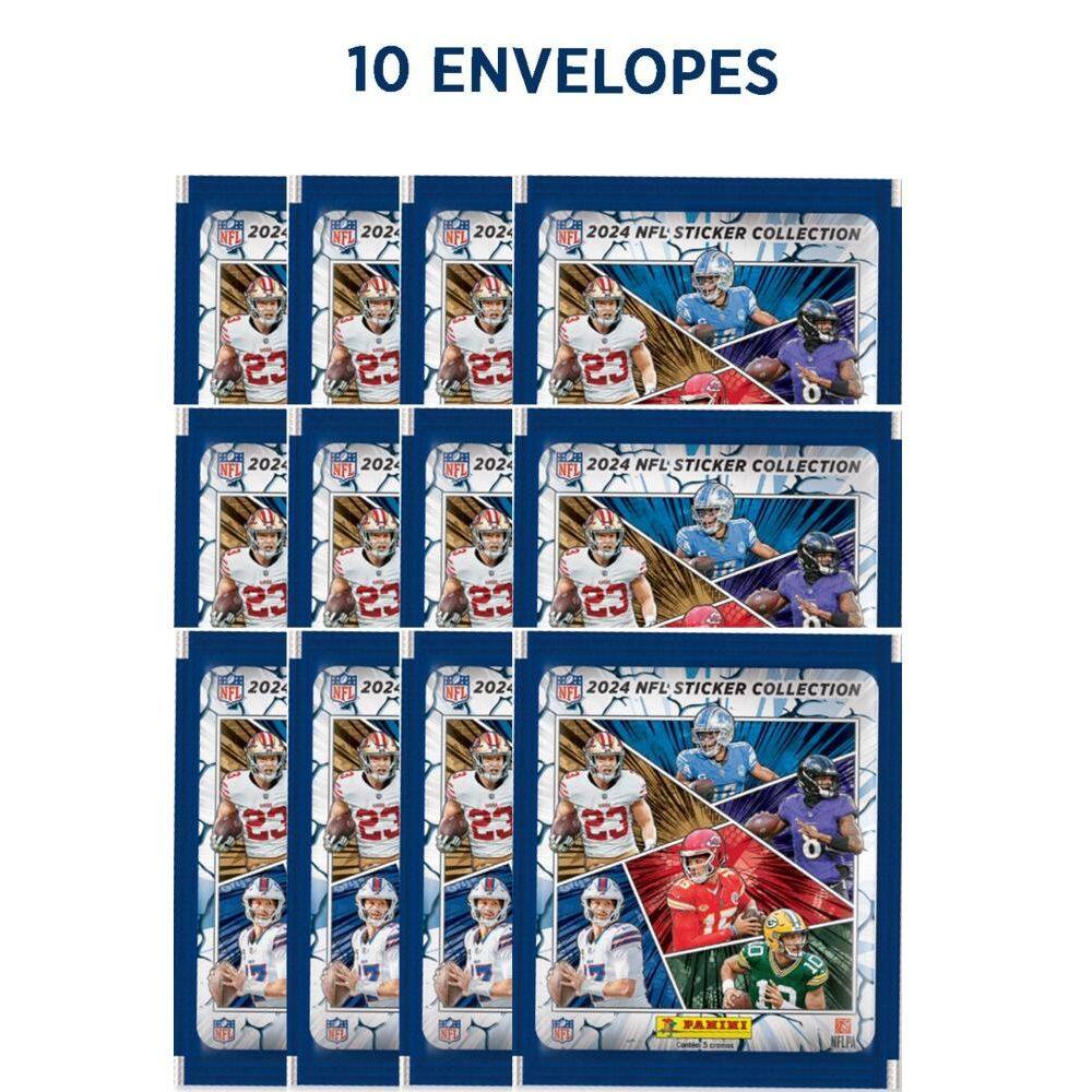 NFL FOOTBALL 2025 - Kit Com 10 Envelopes