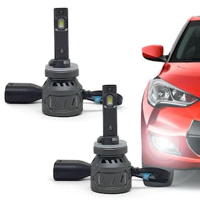Par Lâmpadas H27 Farol Milha Ssangyong Actyon 2007 2008 2009 2010 2011 2012 2013 Ultra Led 10000 Lumens Canbus Canceller Não Acusa