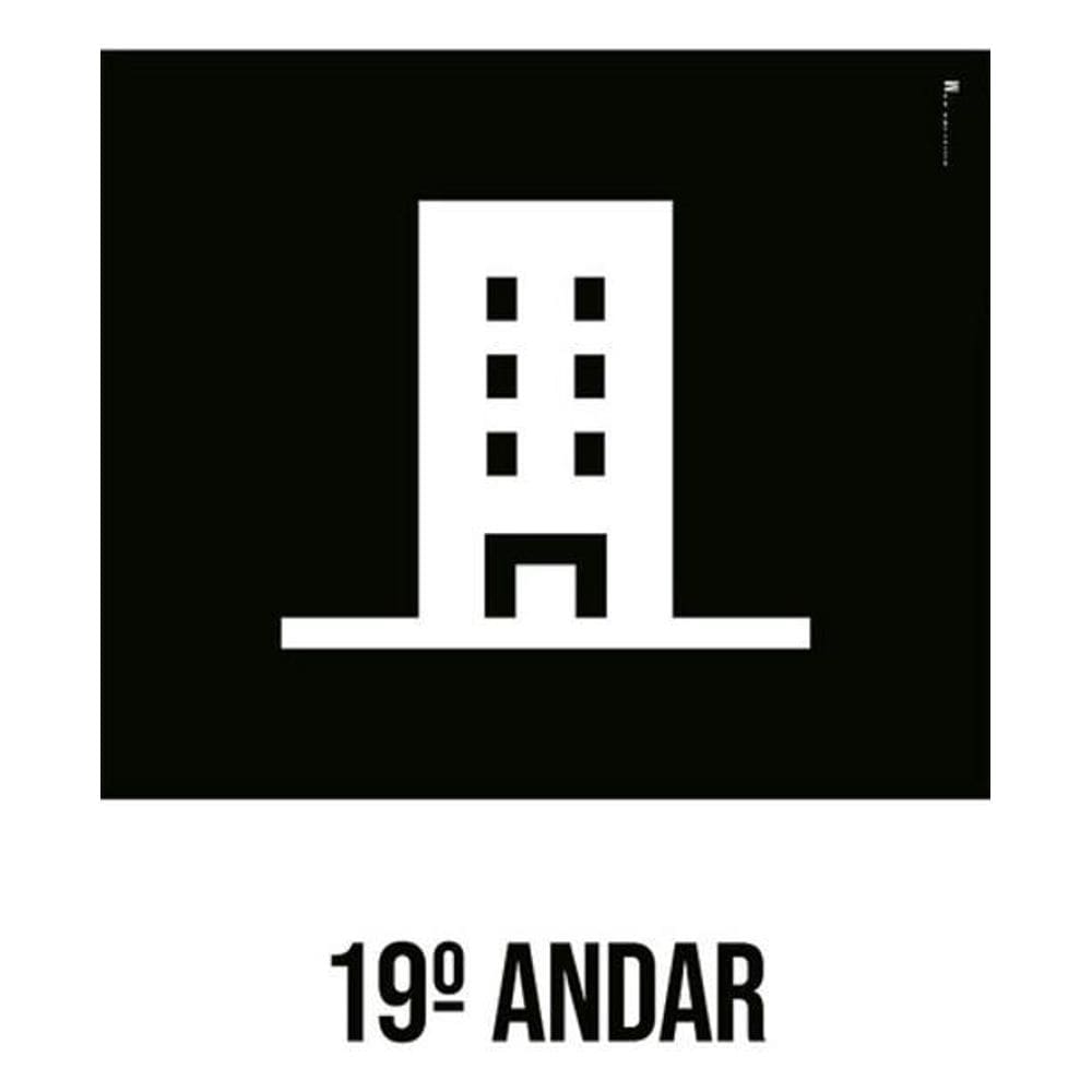 Kit 3 Placas Desenho 19 Andar
