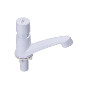 Torneira de Lavatório Automática Temporizada Branco