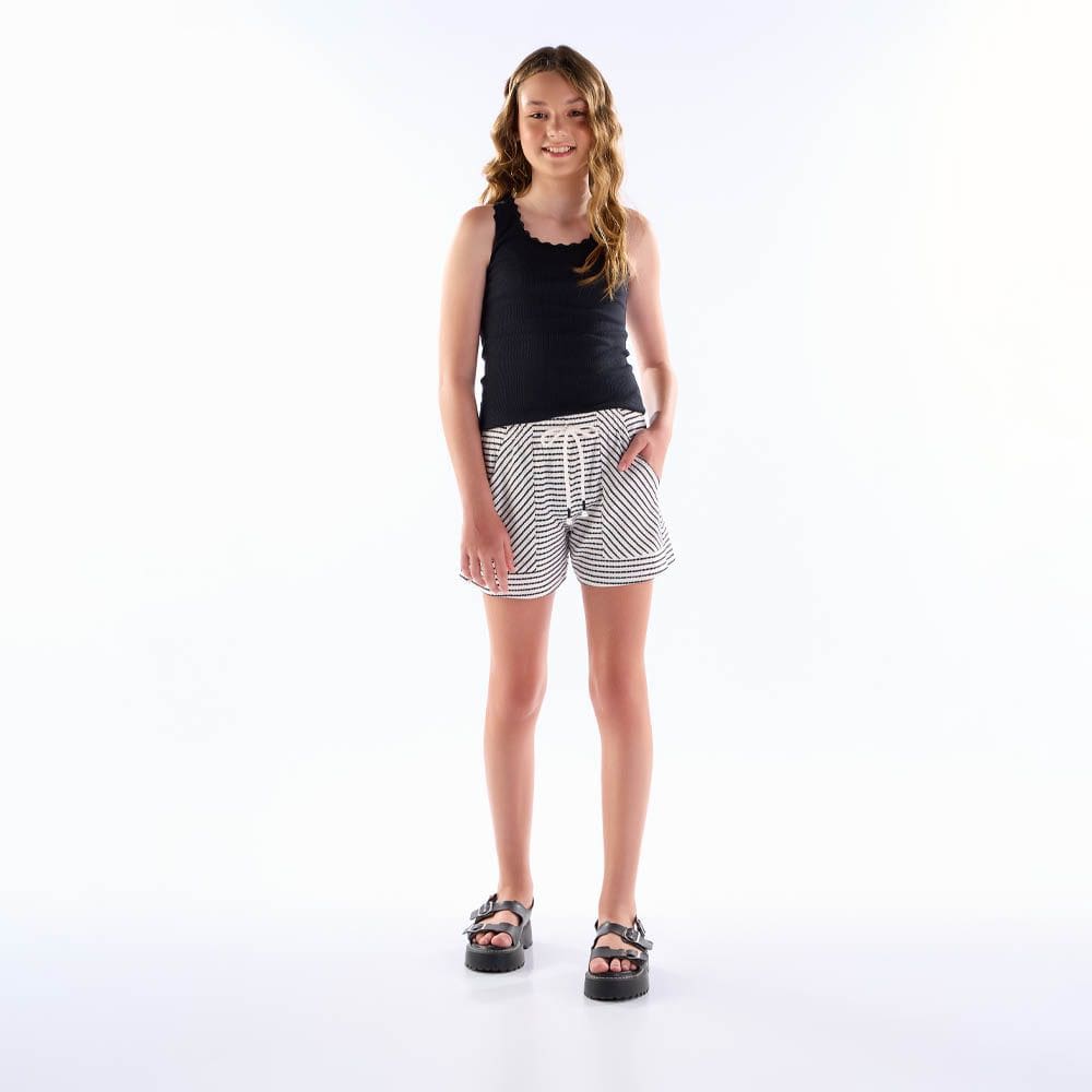 Blusa Juvenil Menina  - Preto - 50802-51