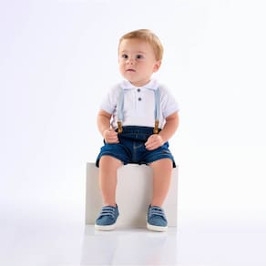 Conjunto Bebê Menino - Branco - 50572-3