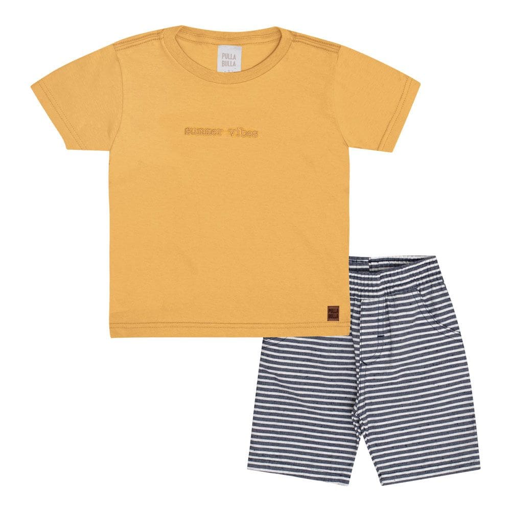 Conjunto Primeiros Passos Menino - Ocre - 50678-345