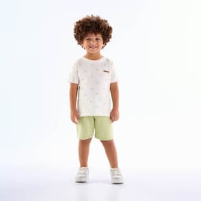 Conjunto Primeiros Passos Menino - Off White - 50675-1271