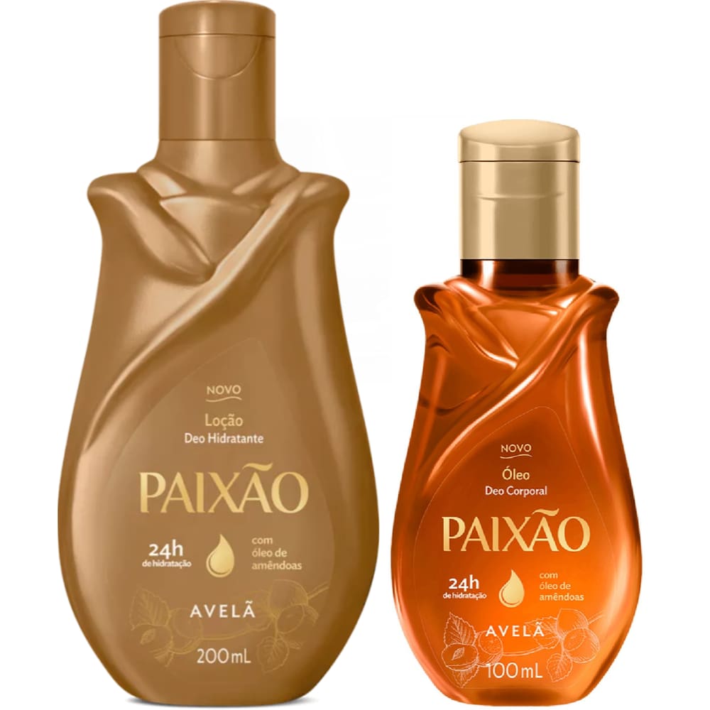 Kit Paixão Avelã Óleo Corporal + Hidratante Corporal