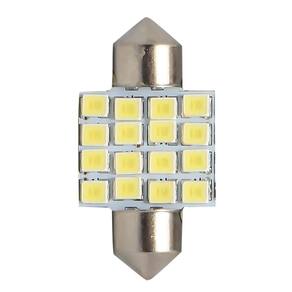 Lâmpada Led Torpedo 12V 31mm 6000K Pequeno Tiger 3620