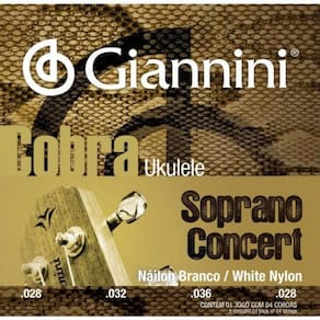 Encordoamento Para Ukulele Nylon Concert Giannini