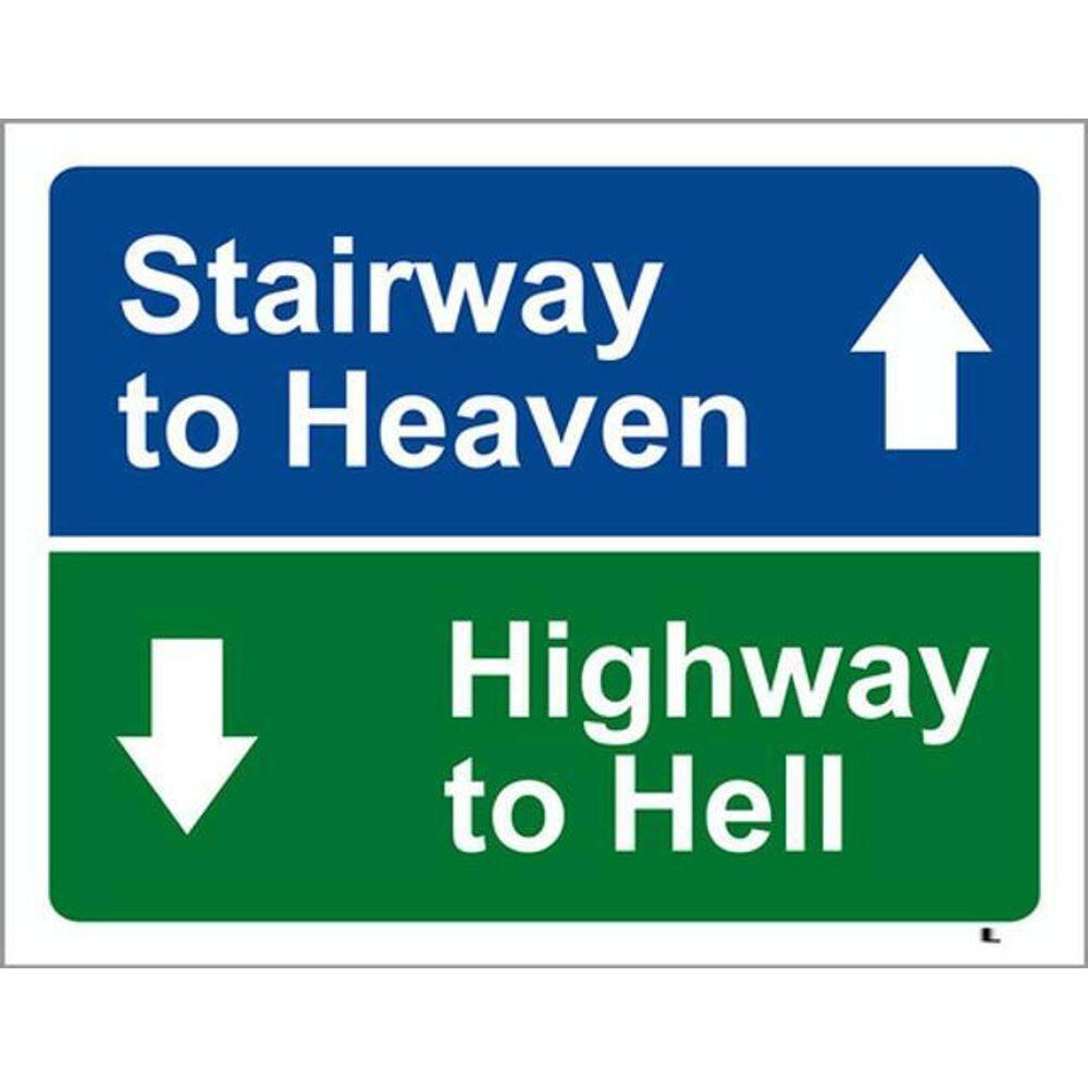 Kit 3 Placas Stairway Heaven Highway Hell