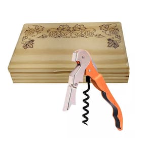 Saca Rolha Abridor de Garrafa Pulltex Pulltaps Madeira Print