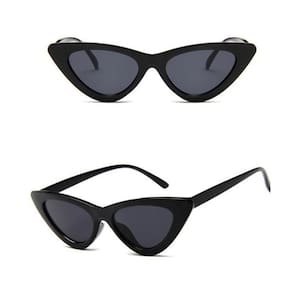 Óculos De Sol Cat Eye Preto Gatinho Retro Vintage