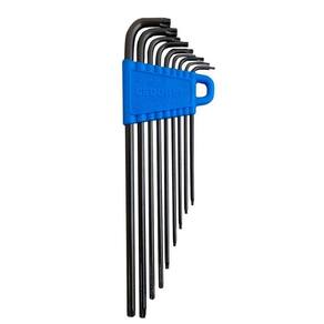Jogo de Chaves Torx Hexalobular Longa Tipo L T7 à T40 Perfil Hexalobular com 9 peças - Gedore 024621