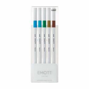 Estojo De Canetas Uni Ball Emott Fine Pen Com 5Un