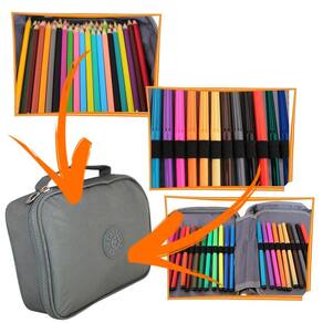 Estojo Escolar Box Jumbo Xf-Ping Tactel Juvenil Azul-Escuro