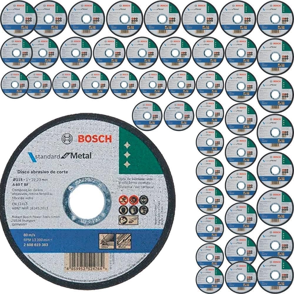 Disco de Corte 115 mm X 1,0 mm Standard For Metal 50x BOSCH
