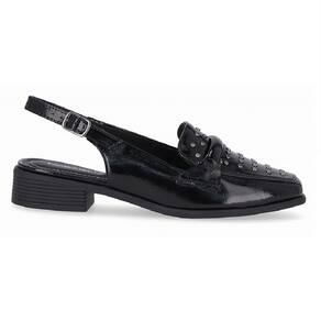 Sapato Slingback Salto Baixo Piccadilly 662003 Feminino - Preto