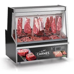 Balcão Frigorífico Premium Turino Sem Depósito Gatp150a Gelopar Expositor De Carnes Preto 220v
