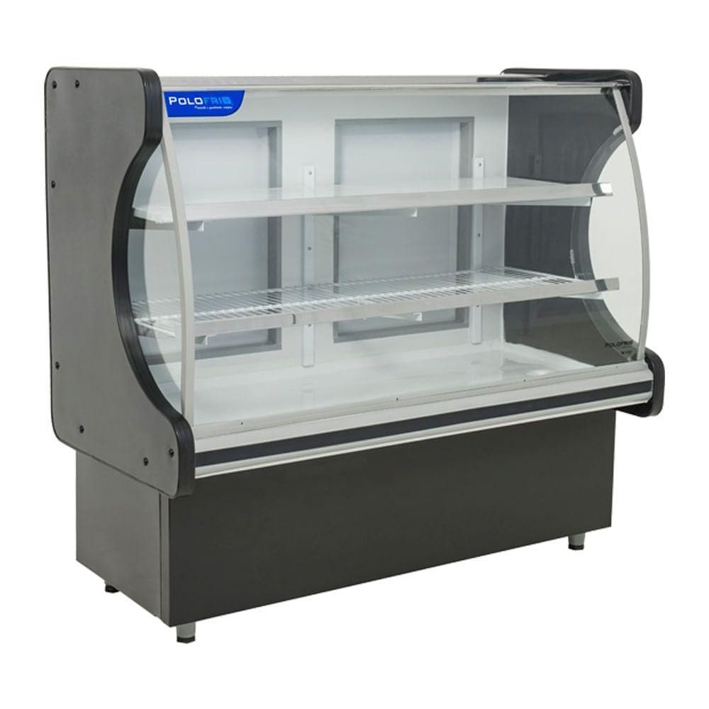 Balcão Refrigerado 1,25mt Polofrio Balcão 1,25 Preto 1 Placa Fria 220v