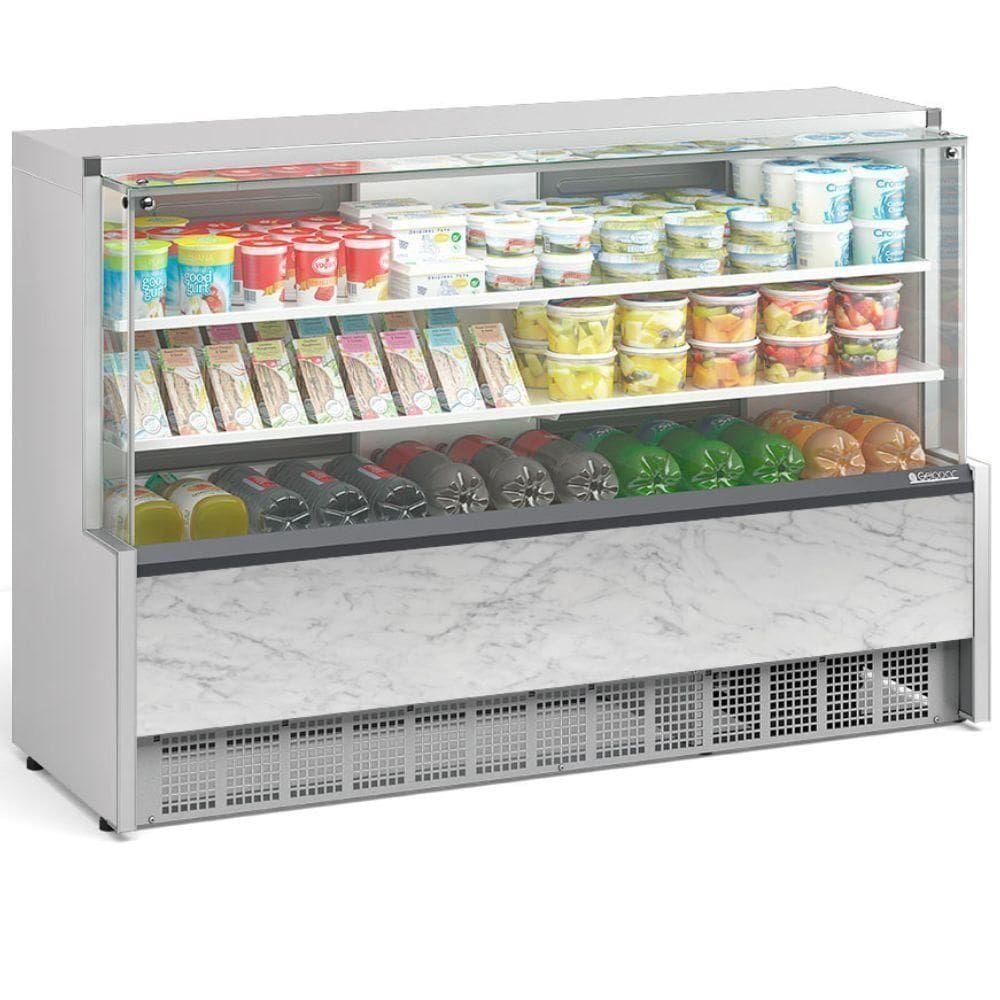 Balcão Refrigerado Universal Aurora 2 Placas Frias Gpda175r Gelopar 2 Placa Fria 1,73mt Branco 110v