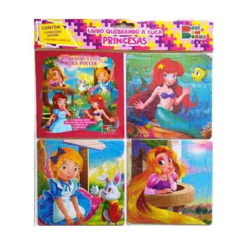 Livro Quebrando A Cuca - Princesas 2 Livro Para Colorir