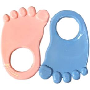 Mordedor Para Bebê 10cm Pezinho Massageador Para Bebê