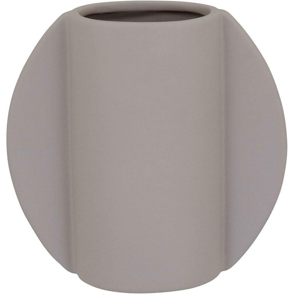 Vaso Decorativo Enfeite Casa Cerâmica 17x17x17cm Branco
