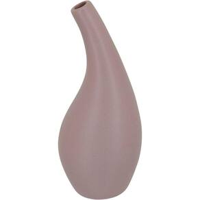 Vaso Decorativo Enfeite Casa Cerâmica 23x10x10cm Bege