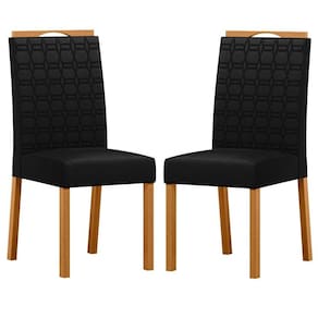 Cadeira para Mesa de Jantar Mariana Kit 2 Peças Ype Veludo Preto - New Ceval