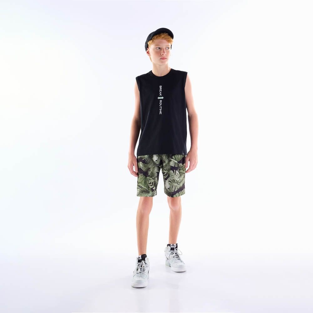 Regata Juvenil Menino - Preto - 50851-51