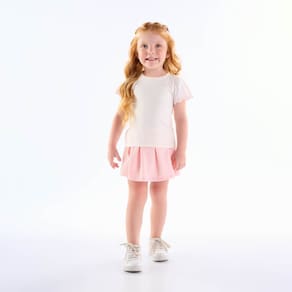 Conjunto Primeiros Passos Menina - Off White - 50623-1271