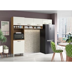 Cozinha Compacta Aurora Atacama Off White - Aramóveis