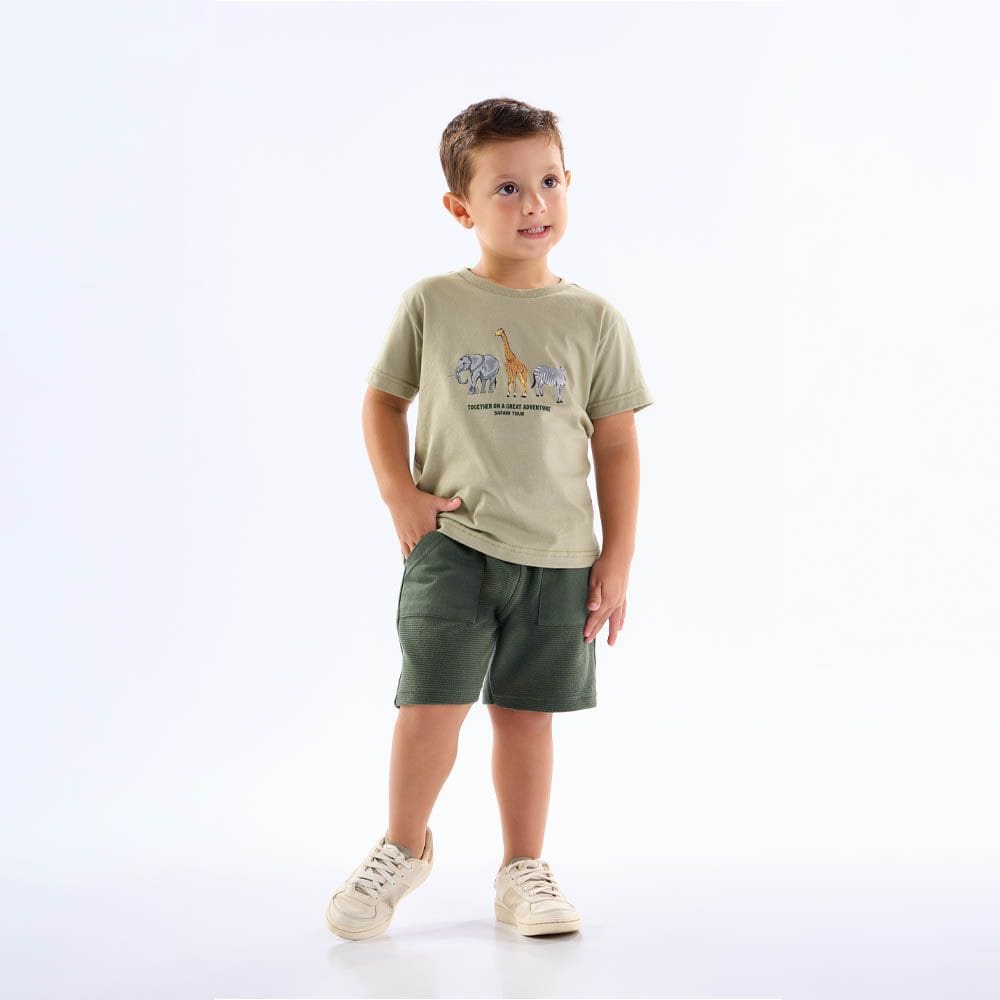 Conjunto Primeiros Passos Menino - Cha Verde - 50676-1219