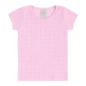 Blusa Primeiros Passos Menina - Chiclete - 50604-13