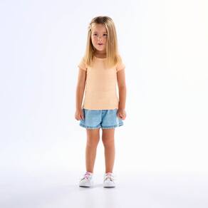 Blusa Primeiros Passos Menina - Pessego - 50604-1292