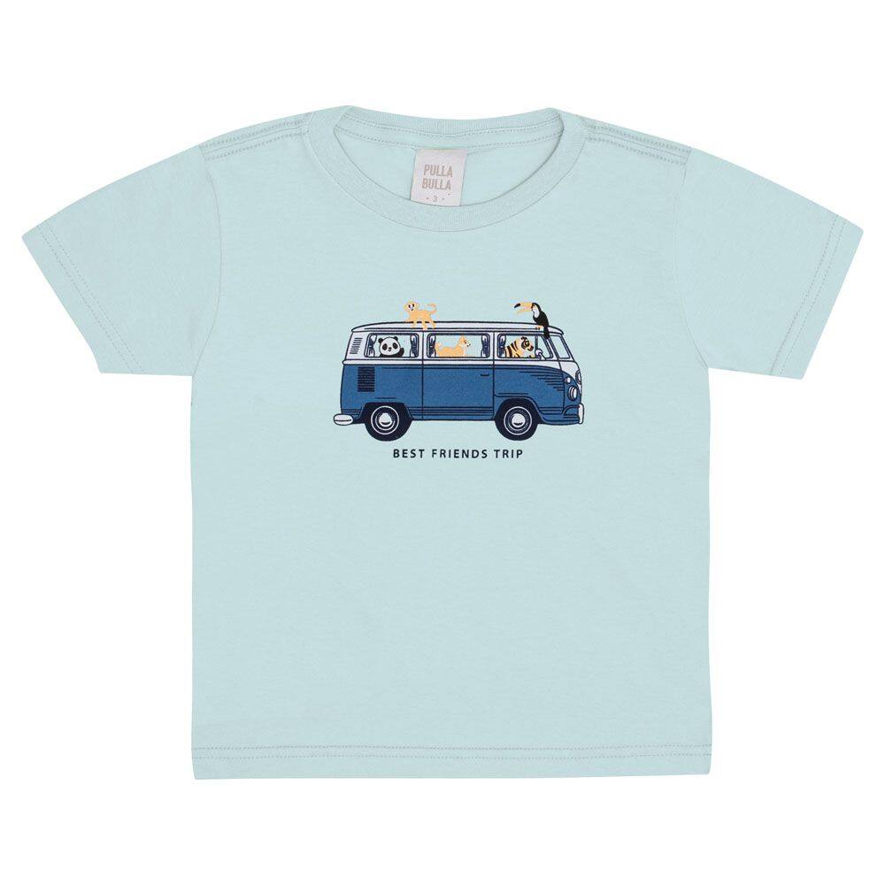 Camiseta Primeiros Passos Menino - Céu - 50657-69