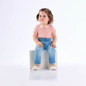 Calca Bebê Menina - Indigo Claro - 50505-1114