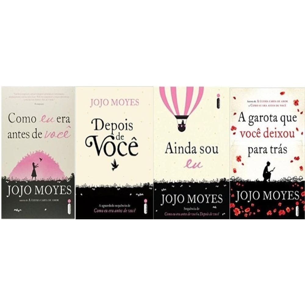 Kit 4 Livros Jojo Moyes Como Eu Era Depois Voce Ainda Sou A
