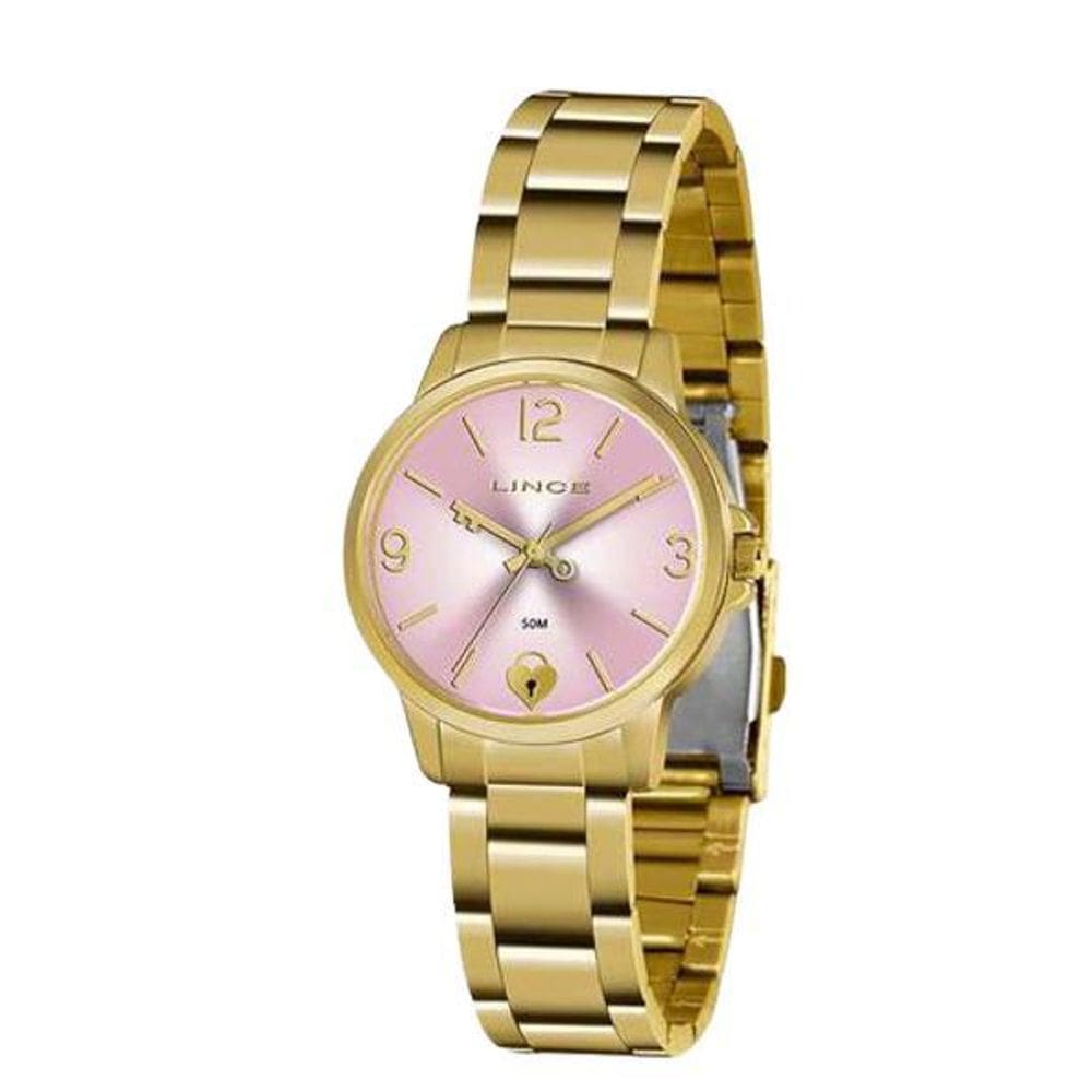 Relógio Lince Analógico Dourado Feminino Lrg4682L R2Kx