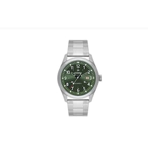 Relogio Orient Masculino Solar Prata Verde Mbss1446 E2Sx