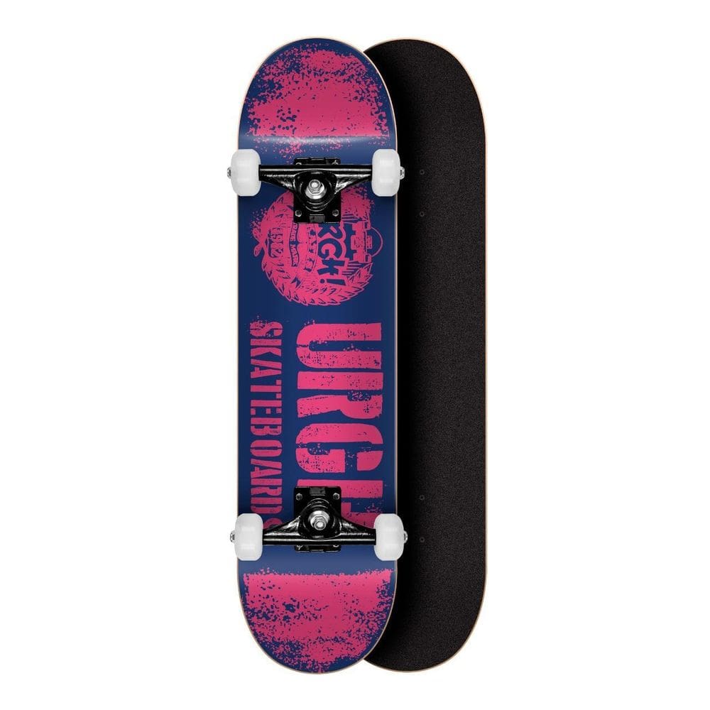 Skate Montado Profissional Urgh Marfim 8 Spray Marinho