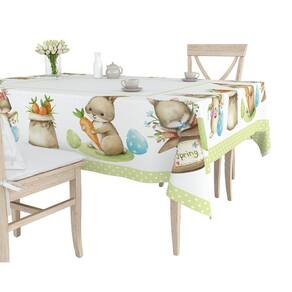 Toalha De Mesa 4 Lugares 1,20X1,50 Pascoa Feliz