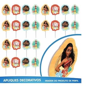 Kit Festa Decoração Moana Festa Fácil Pronta 39 Peças Piffer